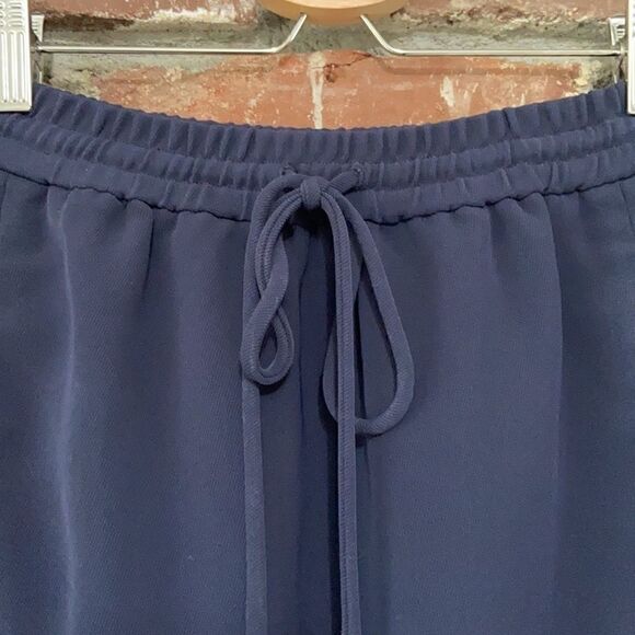 J.Crew Navy Blue Drapey Double-twill Skirt - Picture 5 of 8